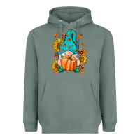 Sage Fall Gnome Heavyweight Hoodie - RanaPortraitStore