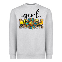 Heather Grey girl mom Heavyweight Sweatshirt - JahusDesignShop