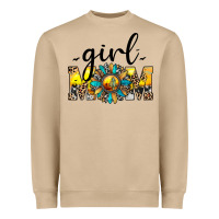 Girl Mom Heavyweight Sweatshirt | Teevron