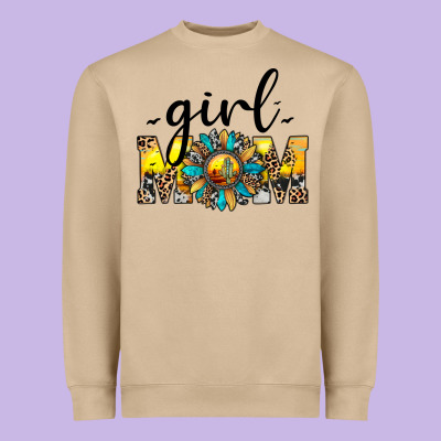 Girl Mom Heavyweight Sweatshirt Designed By Jahusdesignshop