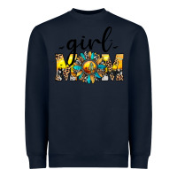 Navy girl mom Heavyweight Sweatshirt - JahusDesignShop