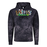 Cloud Black Happy Easter Vintage Hoodie - CowhideDigitalArt