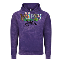 Cloud Purple Happy Easter Vintage Hoodie - CowhideDigitalArt