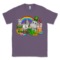 Lavender St. Patrick's Hippopotamus coffee cups Classic Tee - CowGirlArtShop