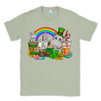 Matcha St. Patrick's Hippopotamus coffee cups Classic Tee - CowGirlArtShop