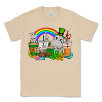 Mushroom St. Patrick's Hippopotamus coffee cups Classic Tee - CowGirlArtShop