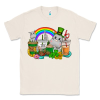Natural St. Patrick's Hippopotamus coffee cups Classic Tee - CowGirlArtShop