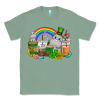 Sage St. Patrick's Hippopotamus coffee cups Classic Tee - CowGirlArtShop