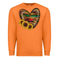 Carrot Sunflower Fall Heart Premium Sweatshirt - RanaPortraitStore