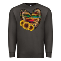Smoke Sunflower Fall Heart Premium Sweatshirt - RanaPortraitStore