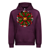Mauve Wine Sunflower Christmas Urban Hoodie - RanaPortraitStore