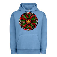 Pigment Pebble Blue Sunflower Christmas Urban Hoodie - RanaPortraitStore