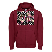 Burgundy race cowhide tumbler Zipper Hoodie - JahusDesignShop