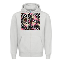 Dove Grey race cowhide tumbler Zipper Hoodie - JahusDesignShop