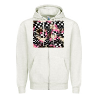 Oatmeal Heather race cowhide tumbler Zipper Hoodie - JahusDesignShop