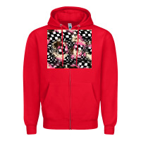 Red race cowhide tumbler Zipper Hoodie - JahusDesignShop