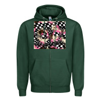 Sports Green race cowhide tumbler Zipper Hoodie - JahusDesignShop