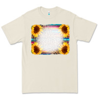 Bone Serape Bleached Sunflowers Leopard Background Premium Tee - CowCowDesign