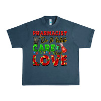 Midnight Navy pharmacist do it with care and love christmas Urban Heavy Tee - FaDigitalArtStudio