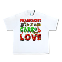 White pharmacist do it with care and love christmas Urban Heavy Tee - FaDigitalArtStudio