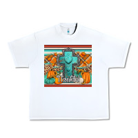 White fall thankfull cross Urban Heavy Tee - Jasminsmagicworld