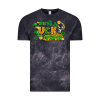 Cloud Black one lucky mama Vintage Tee - FaDigitalArtStudio