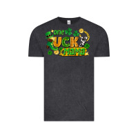 Vintage Black one lucky mama Vintage Tee - FaDigitalArtStudio