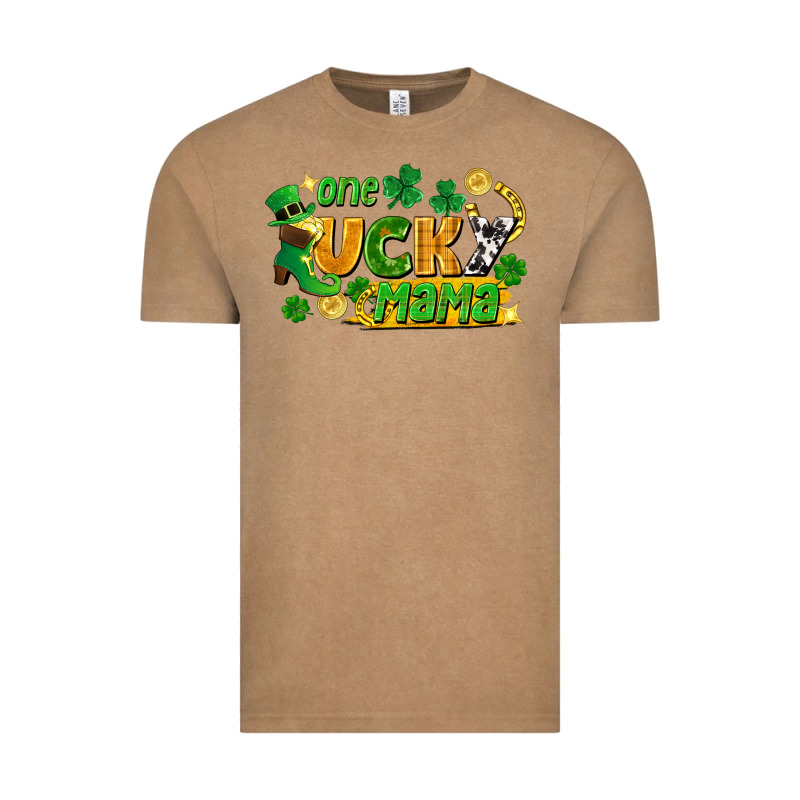 One Lucky Mama Vintage Tee by FaDigitalArtStudio | Teevron
