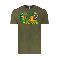 Vintage Olive one lucky mama Vintage Tee - FaDigitalArtStudio