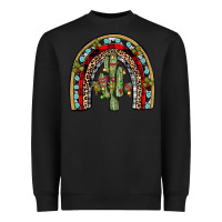 Black christmas cactus rainbow Heavyweight Sweatshirt - JahusDesignShop