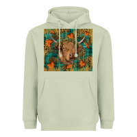 Matcha Western Fall Cow Heavyweight Hoodie - RanaPortraitStore
