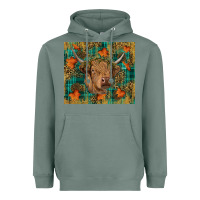 Sage Western Fall Cow Heavyweight Hoodie - RanaPortraitStore