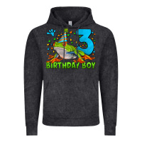 Vintage Black birthday boy frog age 3 Vintage Hoodie - LillyAllenDesigns