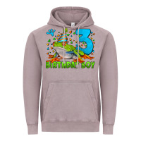 Vintage Zinc birthday boy frog age 3 Vintage Hoodie - LillyAllenDesigns