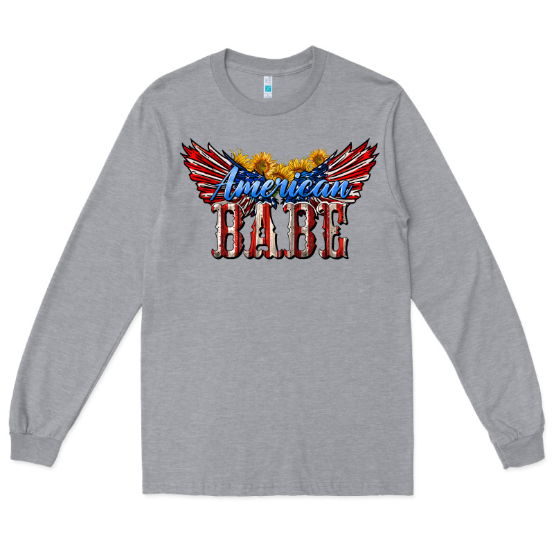 American Babe With Sunflowers Long Sleeve Tee by LillyAllenDesigns | Teevron