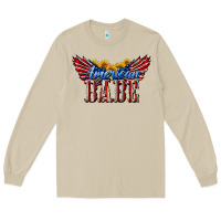 Mushroom American Babe With Sunflowers Long Sleeve Tee - LillyAllenDesigns