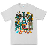 Dove Grey western wild soul Premium Tee - OliviaCreatesArt
