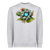 Heather Grey gemstone sunflower Heavyweight Sweatshirt - JahusDesignShop