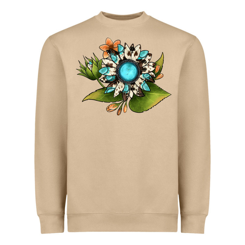 Gemstone Sunflower Heavyweight Sweatshirt by JahusDesignShop | Teevron