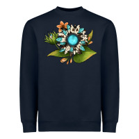 Navy gemstone sunflower Heavyweight Sweatshirt - JahusDesignShop