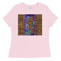 Bubblegum Pink Leopard nana Ladies Tee - FaDigitalArtStudio