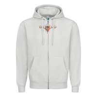 Dove Grey #diablo Zipper Hoodie - DesigneFamous