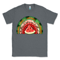 Charcoal Heather watermelon rainbow Classic Tee - Jasminsmagicworld
