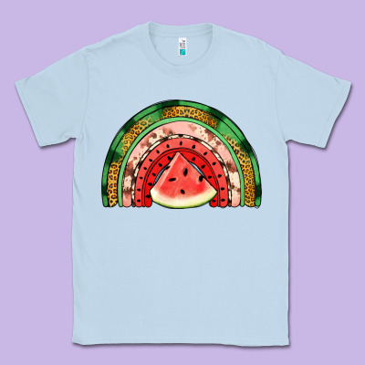 Watermelon Rainbow Classic Tee Designed By Jasminsmagicworld