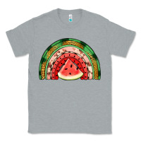 Heather Grey watermelon rainbow Classic Tee - Jasminsmagicworld