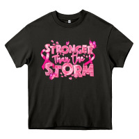 Asphalt stronger than the storm breast cancer Heavy Core Tee - RanaPortraitStore