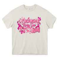 Cream stronger than the storm breast cancer Heavy Core Tee - RanaPortraitStore