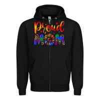 Black proud mom Zipper Hoodie - JahusDesignShop