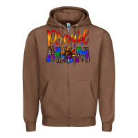Chestnut proud mom Zipper Hoodie - JahusDesignShop