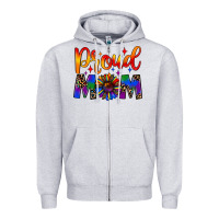 Heather Grey proud mom Zipper Hoodie - JahusDesignShop